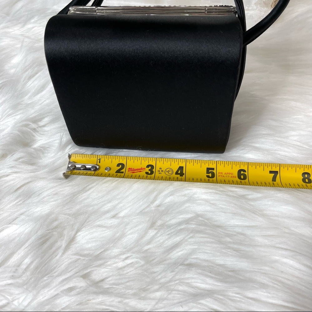ππSOLDππLA REGALE EVENING BAG vintage UNIQUE CRYSTAL topped SQUARE shaped - Picture 8 of 14